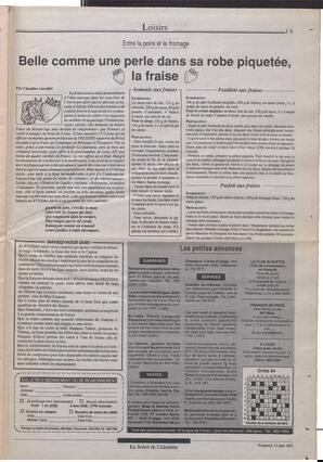 Le Soleil de Colombie, June 12, 1992, page 23