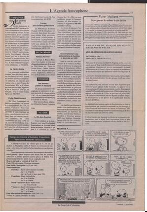 Le Soleil de Colombie, June 12, 1992, page 17