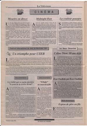 Le Soleil de Colombie, June 12, 1992, page 10