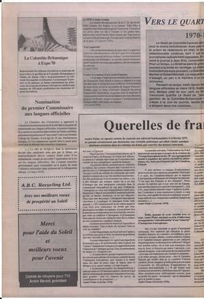 Le Soleil de Colombie, May 29, 1992, page 10