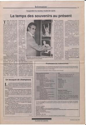 Le Soleil de Colombie, May 22, 1992, page 5