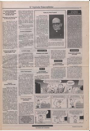 Le Soleil de Colombie, May 22, 1992, page 11