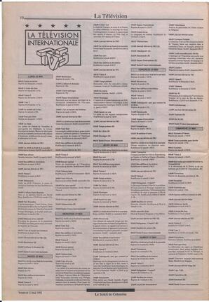 Le Soleil de Colombie, May 22, 1992, page 10