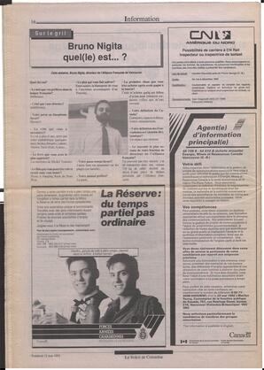 Le Soleil de Colombie, May 15, 1992, page 16