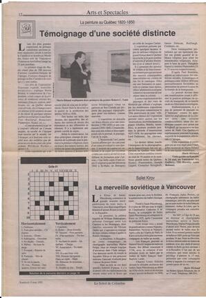 Le Soleil de Colombie, May 15, 1992, page 12