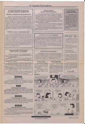 Le Soleil de Colombie, May 15, 1992, page 11