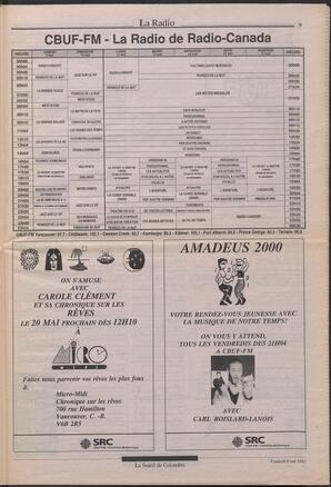 Le Soleil de Colombie, May 8, 1992, page 9