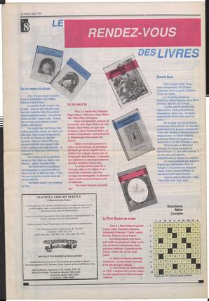 Le Soleil de Colombie, May 8, 1992, page 24