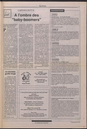 Le Soleil de Colombie, May 8, 1992, page 13