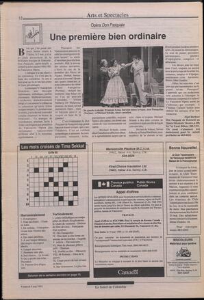 Le Soleil de Colombie, May 8, 1992, page 12