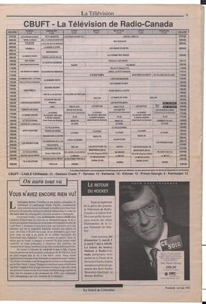 Le Soleil de Colombie, May 1, 1992, page 9