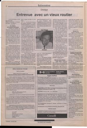 Le Soleil de Colombie, May 1, 1992, page 8