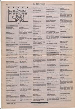 Le Soleil de Colombie, May 1, 1992, page 12