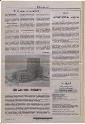 Le Soleil de Colombie, April 24, 1992, page 2