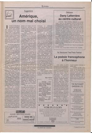 Le Soleil de Colombie, April 24, 1992, page 17