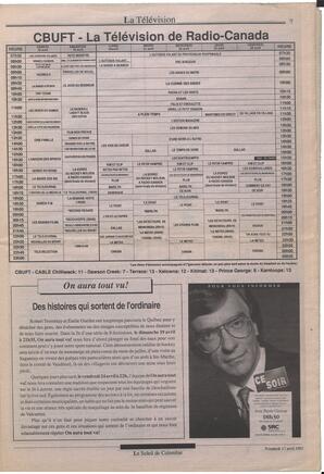 Le Soleil de Colombie, April 17, 1992, page 7