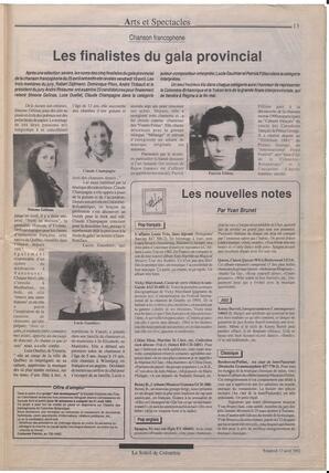 Le Soleil de Colombie, April 17, 1992, page 13