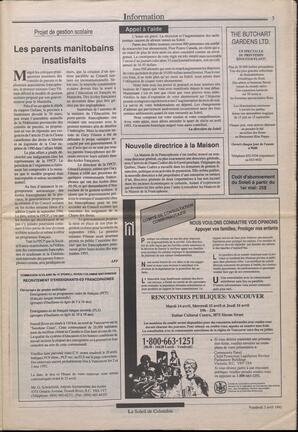 Le Soleil de Colombie, April 3, 1992, page 3