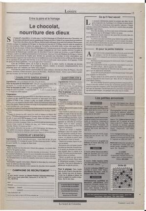 Le Soleil de Colombie, April 3, 1992, page 15