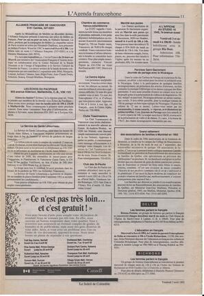 Le Soleil de Colombie, April 3, 1992, page 11