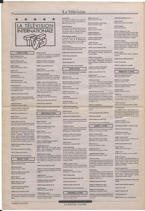 Le Soleil de Colombie, April 3, 1992, page 10