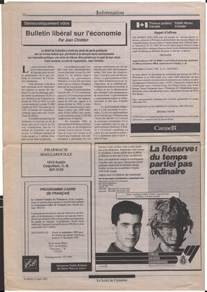 Le Soleil de Colombie, March 13, 1992, page 16