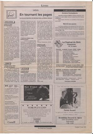 Le Soleil de Colombie, March 13, 1992, page 13