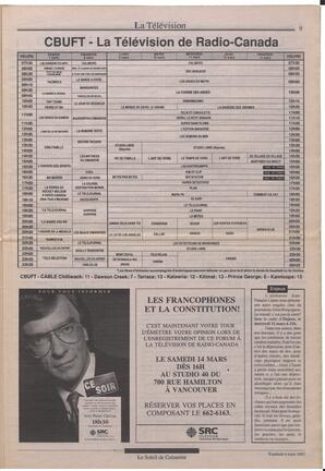 Le Soleil de Colombie, March 6, 1992, page 9