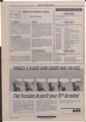 Le Soleil de Colombie, March 6, 1992, page 20