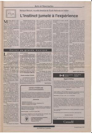 Le Soleil de Colombie, March 6, 1992, page 17