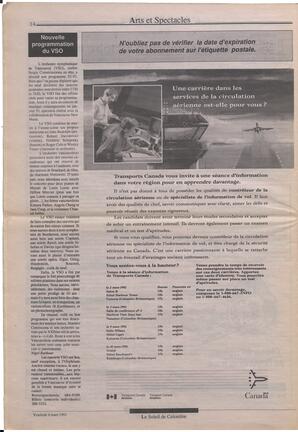 Le Soleil de Colombie, March 6, 1992, page 14