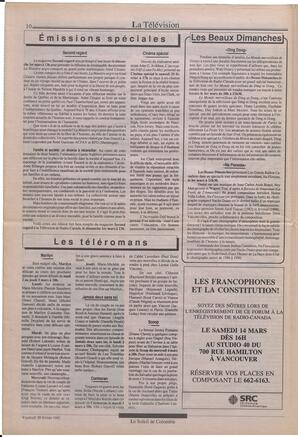 Le Soleil de Colombie, February 28, 1992, page 10