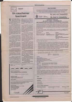 Le Soleil de Colombie, February 21, 1992, page 16