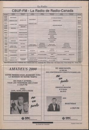 Le Soleil de Colombie, February 7, 1992, page 9