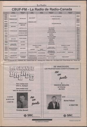 Le Soleil de Colombie, January 31, 1992, page 11