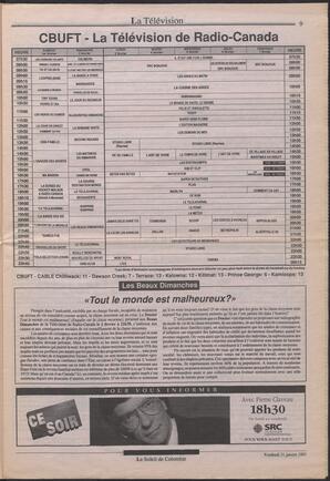 Le Soleil de Colombie, January 31, 1992, page 9