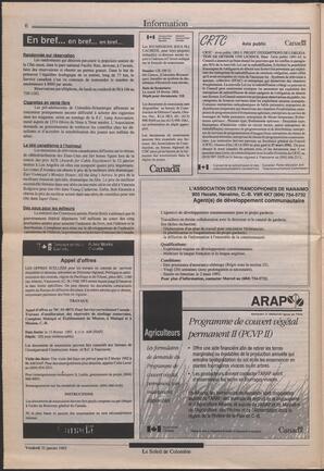 Le Soleil de Colombie, January 31, 1992, page 6