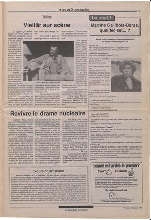 Le Soleil de Colombie, January 24, 1992, page 11
