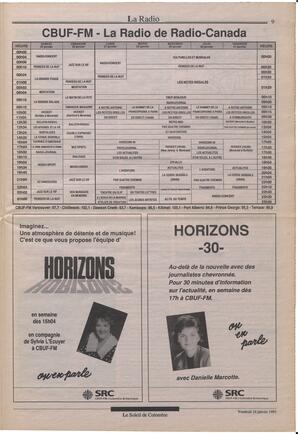 Le Soleil de Colombie, January 24, 1992, page 7
