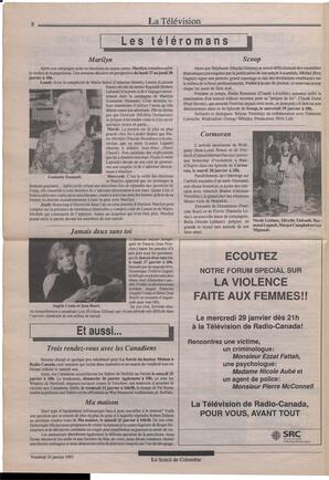 Le Soleil de Colombie, January 24, 1992, page 6