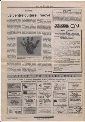 Le Soleil de Colombie, January 17, 1992, page 14