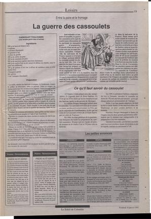 Le Soleil de Colombie, January 10, 1992, page 19