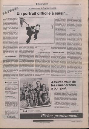 Le Soleil de Colombie, January 10, 1992, page 5
