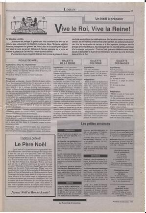 Le Soleil de Colombie, December 20, 1991, page 21