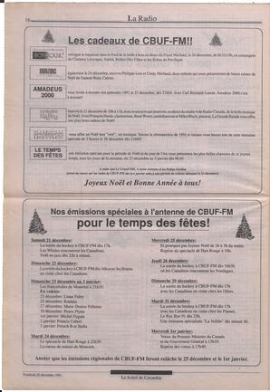 Le Soleil de Colombie, December 20, 1991, page 14