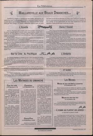 Le Soleil de Colombie, December 20, 1991, page 7