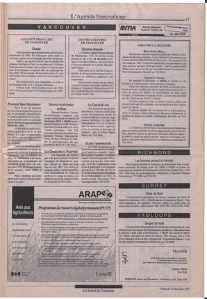 Le Soleil de Colombie, December 13, 1991, page 13