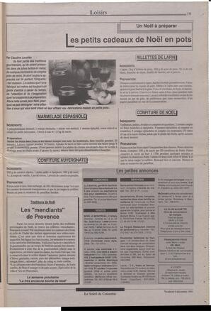 Le Soleil de Colombie, December 6, 1991, page 19