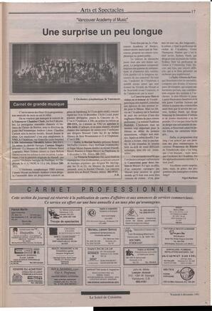 Le Soleil de Colombie, December 6, 1991, page 17