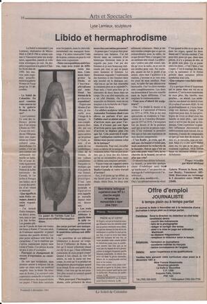 Le Soleil de Colombie, December 6, 1991, page 16